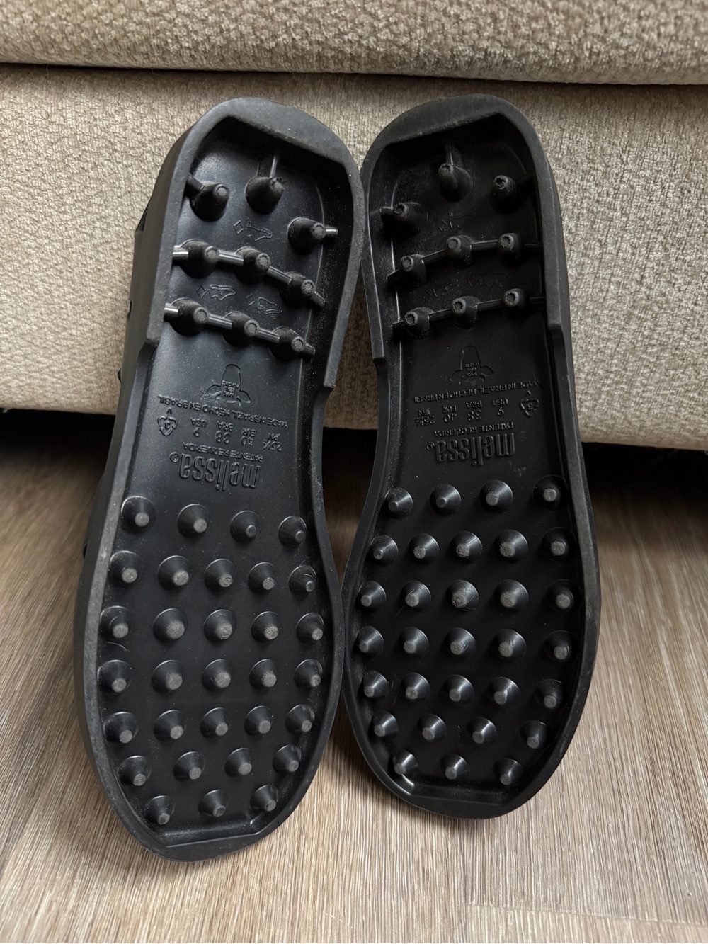 Melissa “Possession” Black Woven Jelly Sandals - Picture 2 of 2